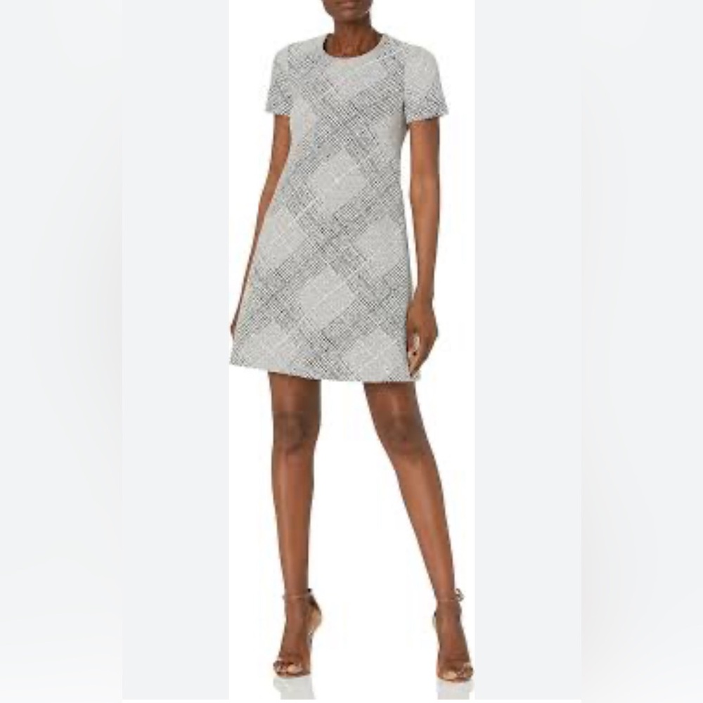 Calvin‎ Klein Women's Short Sleeve Shift Dress